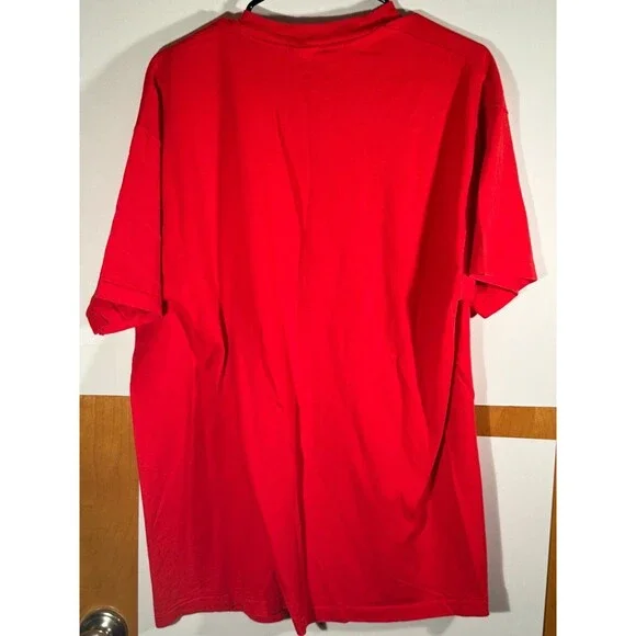 Vintage‎ 90s Chicago Bulls NBA Basketball Shirt Large L Red Single Stitch USA - Picture 7 of 9